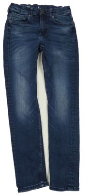 Tmavomodré skinny fit rifle H&M