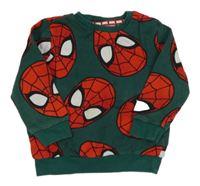 Tmavozelená mikina se Spidermanem George