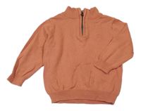 Oranžový svetr s rolákem Primark