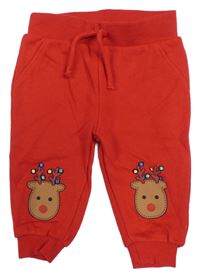 Červené tepláky se soby PRIMARK