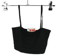 Nové - Dámský černý crop top H&M vel. 32