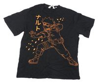 Černé tričko Naruto H&M