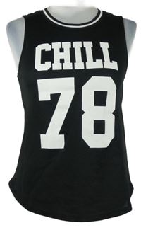 Dámský černý sportovní top s číslem H&M