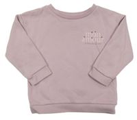 Lila mikina s nápisem Primark