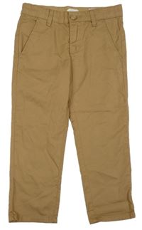 Béžové plátěné chino kalhoty H&M