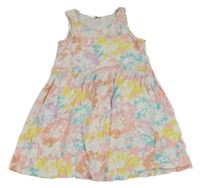 Bílo-barevné batikované šaty H&M