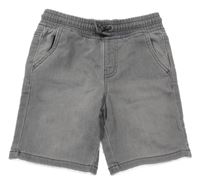 Šedé riflové teplákové kraťasy Denim Co.