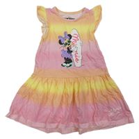 Růžovo-žluté šaty s Minnie Primark