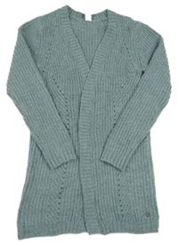 Zelenošedý svetrový cardigan Yigga