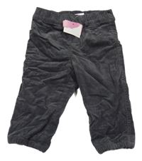 Nové - Šedé manšestrové podšité kalhoty Topolino