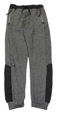 Šedé melírované sportovní kalhoty Primark