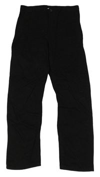 Černé plátěné chino kalhoty H&M