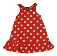 Červeno-bílé puntíkované šaty H&M