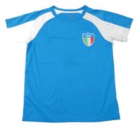 Modro-bílé sportovní tričko s číslem - Italy Name it