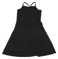 Černé sportovní šaty s všitými kraťasy H&M