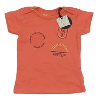 Nové - Korálové tričko s obrázky Tumble 'N Dry