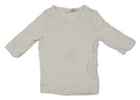 Smetanové crop tričko H&M