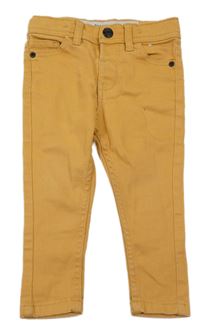 Hořčicové skinny rifle Denim Co.