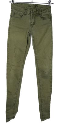 Dámské khaki skinny rifle 