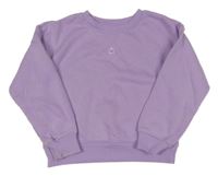 Levandulová crop mikina s květem PRIMARK