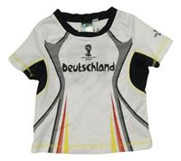 Bílo-černé fotbalové tričko - Deutschland