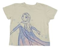 Smetanové crop tričko s Elsou H&M