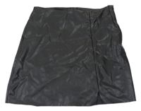 Černá koženková sukně H&M