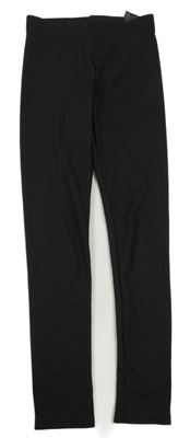 Černé žebrované legíny H&M