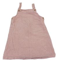 Světlerůžové manšestrové šaty s kapsou PRIMARK