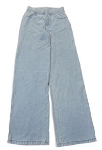 Světlemodré wide leg tregíny riflového vzhledu