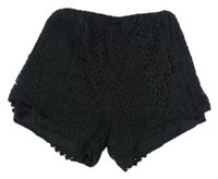 Černé síťovanané kraťasy Primark