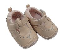 Světlerůžové třpytivé koženkové capáčky s čumáčkem Matalan vel. 16