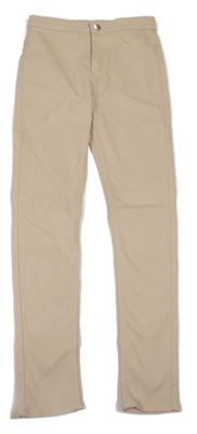 Béžové plátěné skinny kalhoty H&M