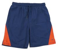 Tmavomodro-červené sportovní kraťasy Primark