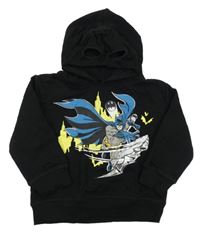 Černá mikina s Batmanem s kapucí 