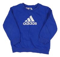 Modrá mikina s kapucí Adidas