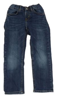 Tmavomodré slim fit rifle H&M