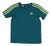 Tmavozelené sportovní tričko s logem Adidas