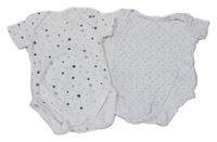 2set - 2x bílé body s hvězdami 