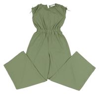 Khaki lehký culottes overal H&M