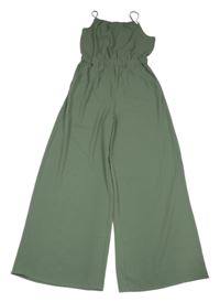Khaki kalhotový culottes overal H&M