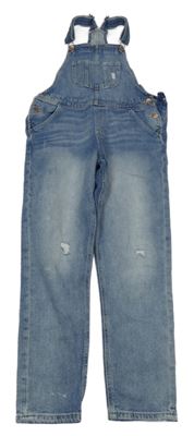 Modré laclové rifle s kapsami H&M