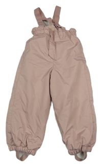 Světlerůžové šusťákové laclové oteplovačky H&M