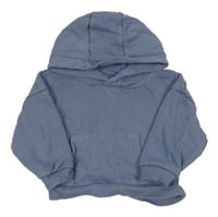 Modrošedá oversize mikina s klokakou a kapucí Primark