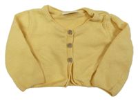 Žlutý propínací oversize svetr Next