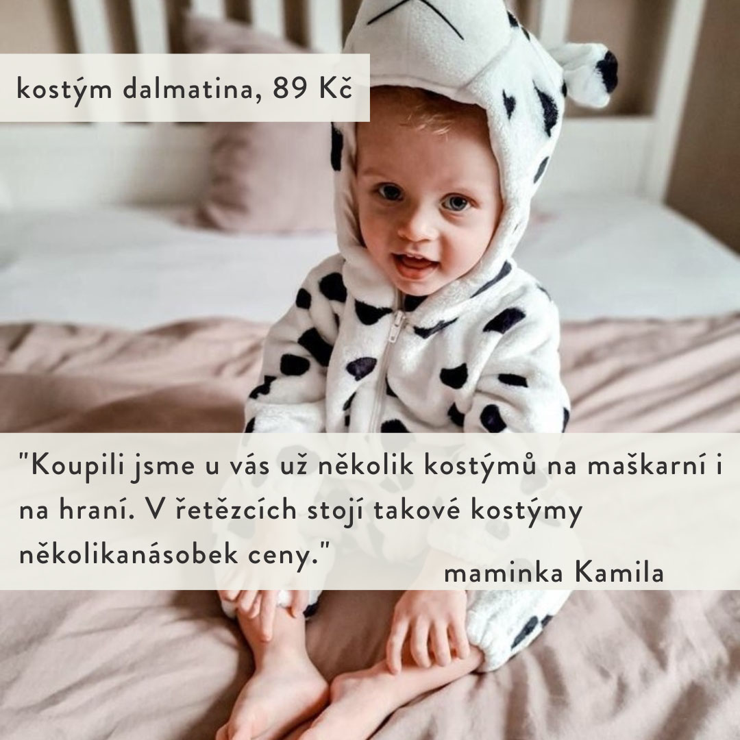 Kostým dalmatina - 89 Kč