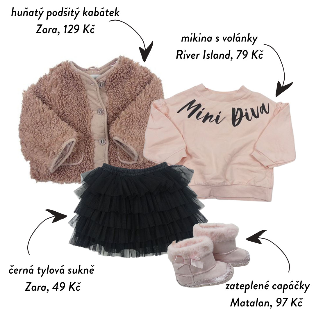 Co říkáte na tento kočárkový outfit pro vaši mini divu?