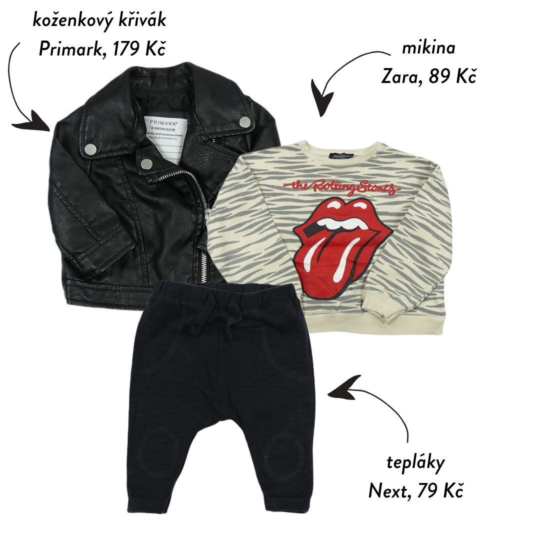 Rocker ve velikosti 62. Máte rádi tyhle mini-me outfity?
