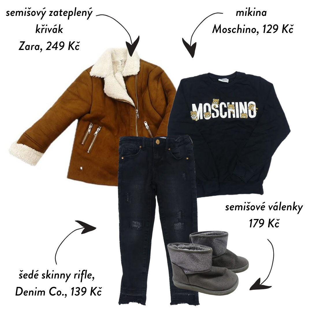 Tento outfit je sice ve velikosti 122, ale uměli bychom si ho představit i v dospělé velikosti!